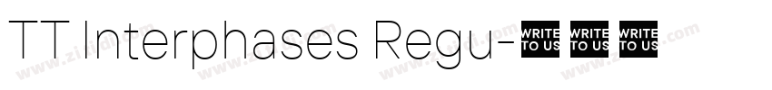 TT Interphases Regu字体转换 TT Interphases Regu字体转换